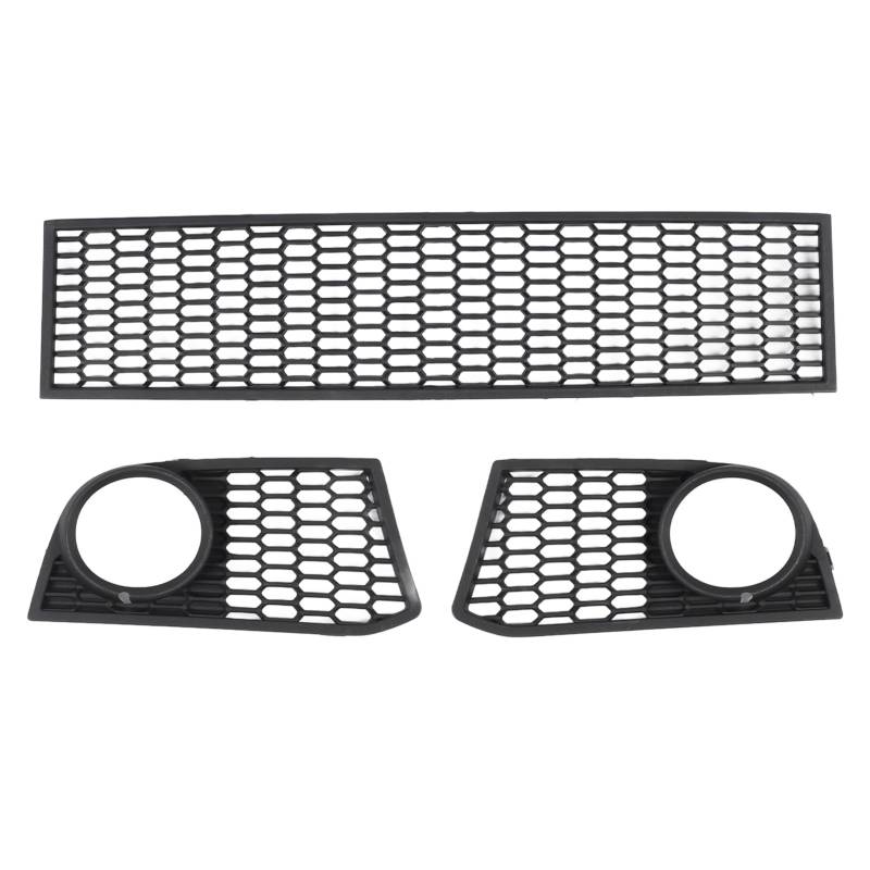 3pcs Vordere Stoßfängermitte Unterer Kühlergrill, Nebelscheinzeltzellen für 5er F10 2011 Bis 2013, Bestehend aus Hochfestes ABS -Material von RASTKY