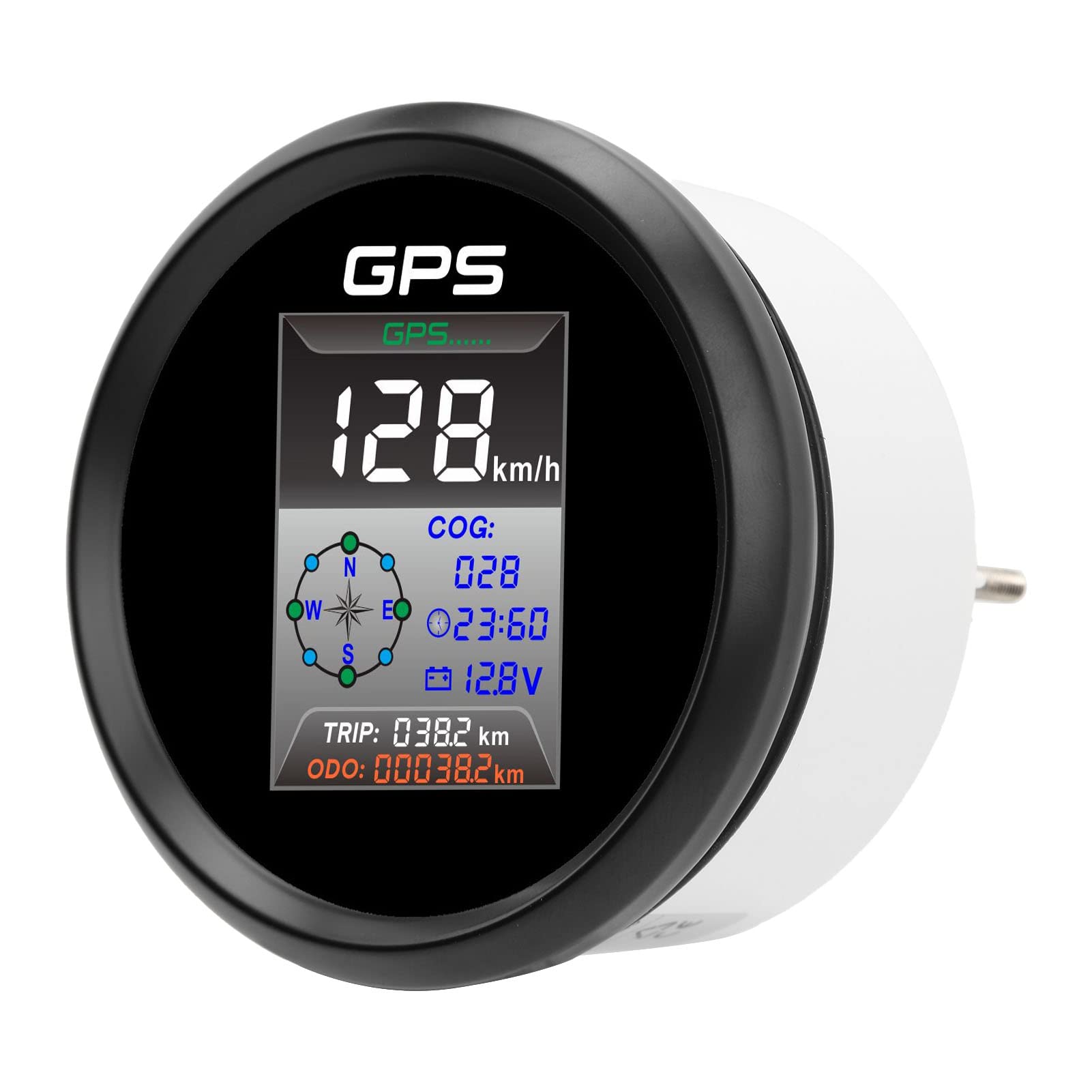 85 Mm Digitales GPS -Tachometer mit LED -Hintergrundbeleuchtung, IP67 für Boots -Yachtauto -Motorrad (910-00270) von RASTKY