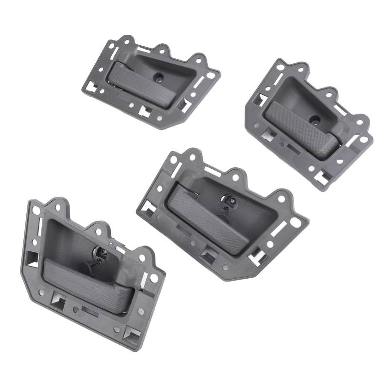 Auto Inneneinheitstürgriff 4pcs Grau Bequemer Grip Set Inner Türgriffe Autos Vorne nach Hinten Links Rechts Ideales Fahrzeug (Mit Metall und Schrauben) von RASTKY