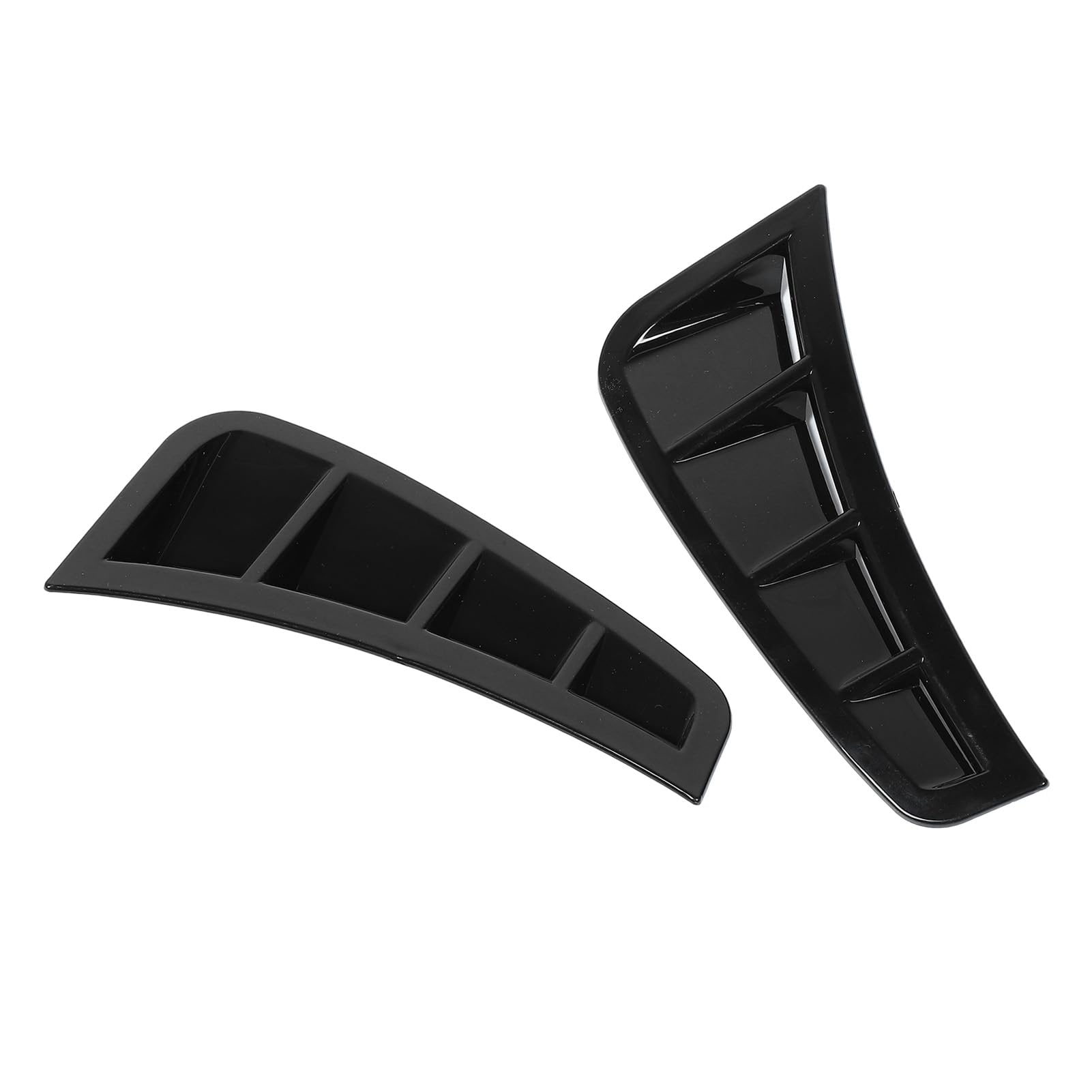 Auto-Spoiler-Canards-Kit, Paar Frontstoßstangen-Seitenspoiler Links Rechts Frontstoßstangen-Splitter-Seitenkörper-Kit-Verkleidung (Glossy Black) von RASTKY