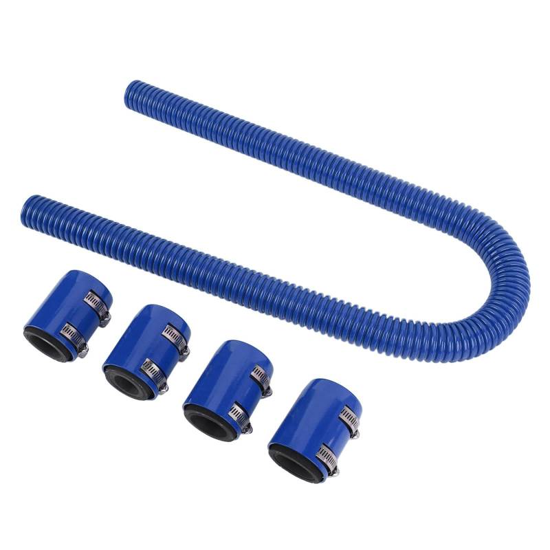 Edelstahl-Flex-Kühlmittelschlauch-Kit für Universelle Motorkühlung 48 Zoll (BLUE) von RASTKY