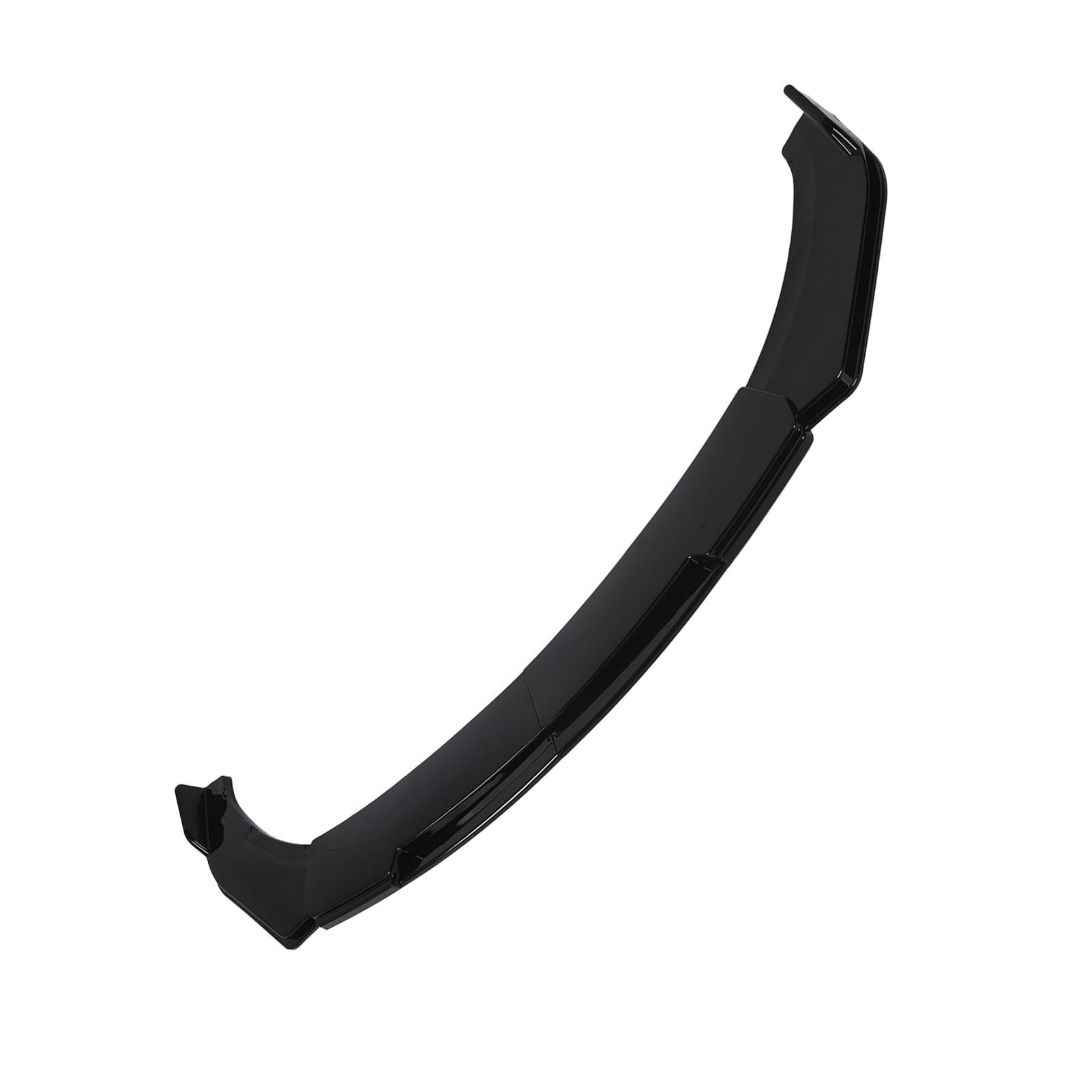 Front Stoßstange Lip Splitter, 150 cm Glänzend Schwarz, Verstärktes Aussehen Vorderer Stoßfänger Spoiler, Universal für, ABS (Schwarze Lippe) von RASTKY