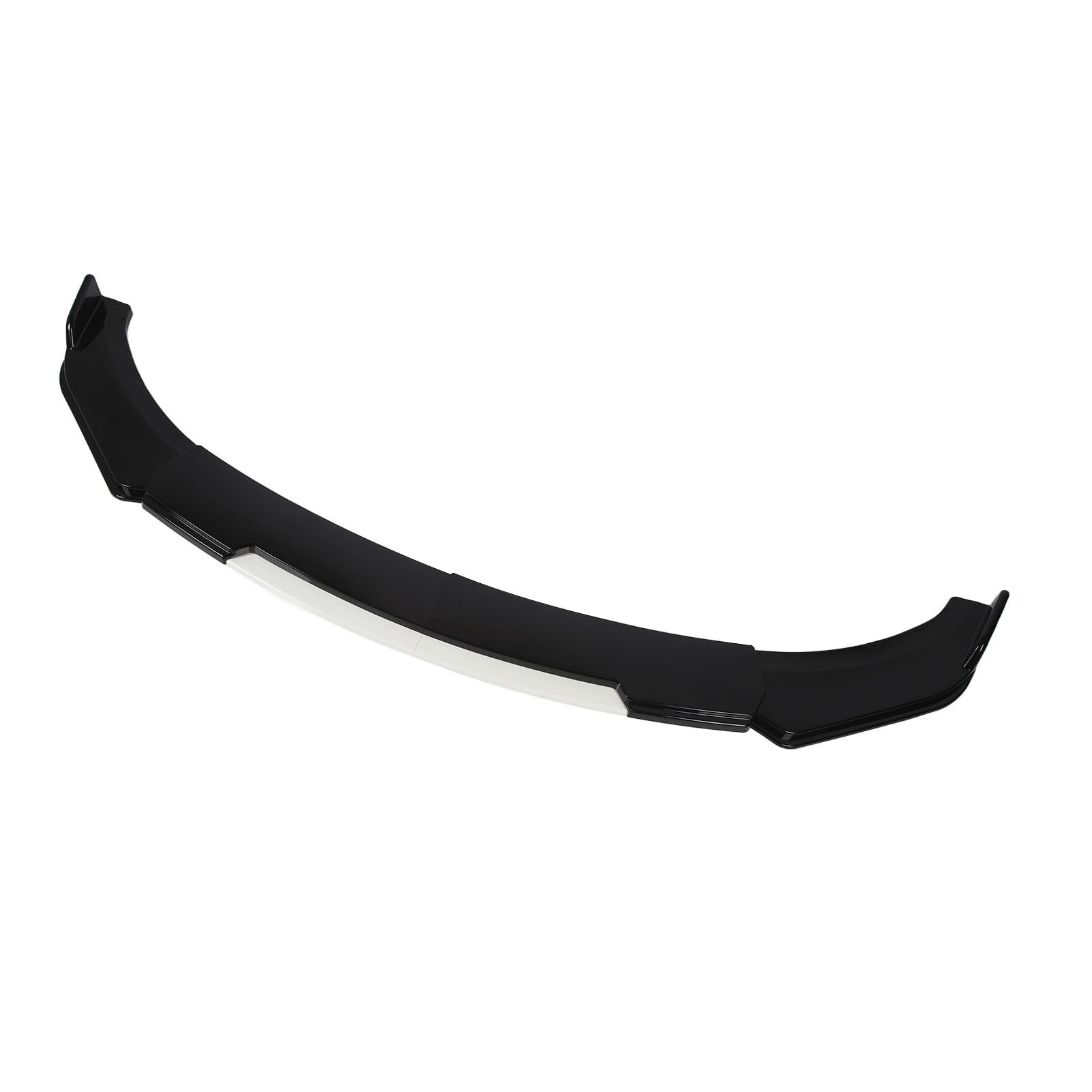 Front Stoßstange Lip Splitter, 150 cm Glänzend Schwarz, Verstärktes Aussehen Vorderer Stoßfänger Spoiler, Universal für, ABS (Weiße Lippe) von RASTKY