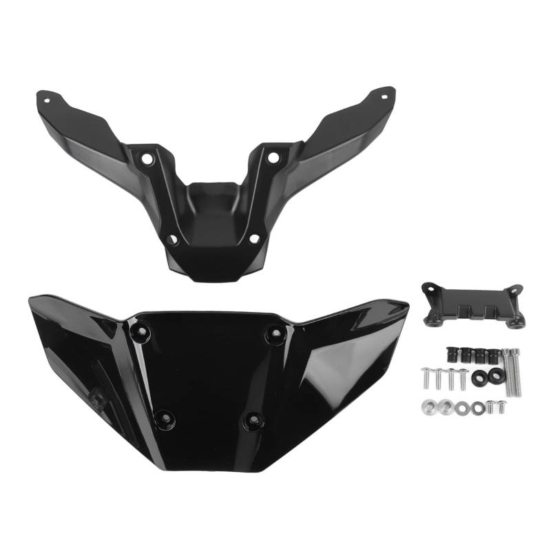 Motorrad-Windschutzscheibe, Windschutzscheiben-Windabweiser mit Montagehalterung für MT-09 2024 und Später (BLACK) von RASTKY