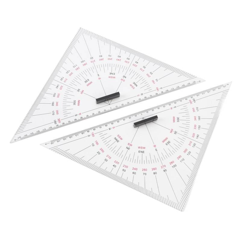 Precise Scene Acryl des Diagramms Zeichnung von Dreiecks -Lineal für die Nautische Navigation von RASTKY