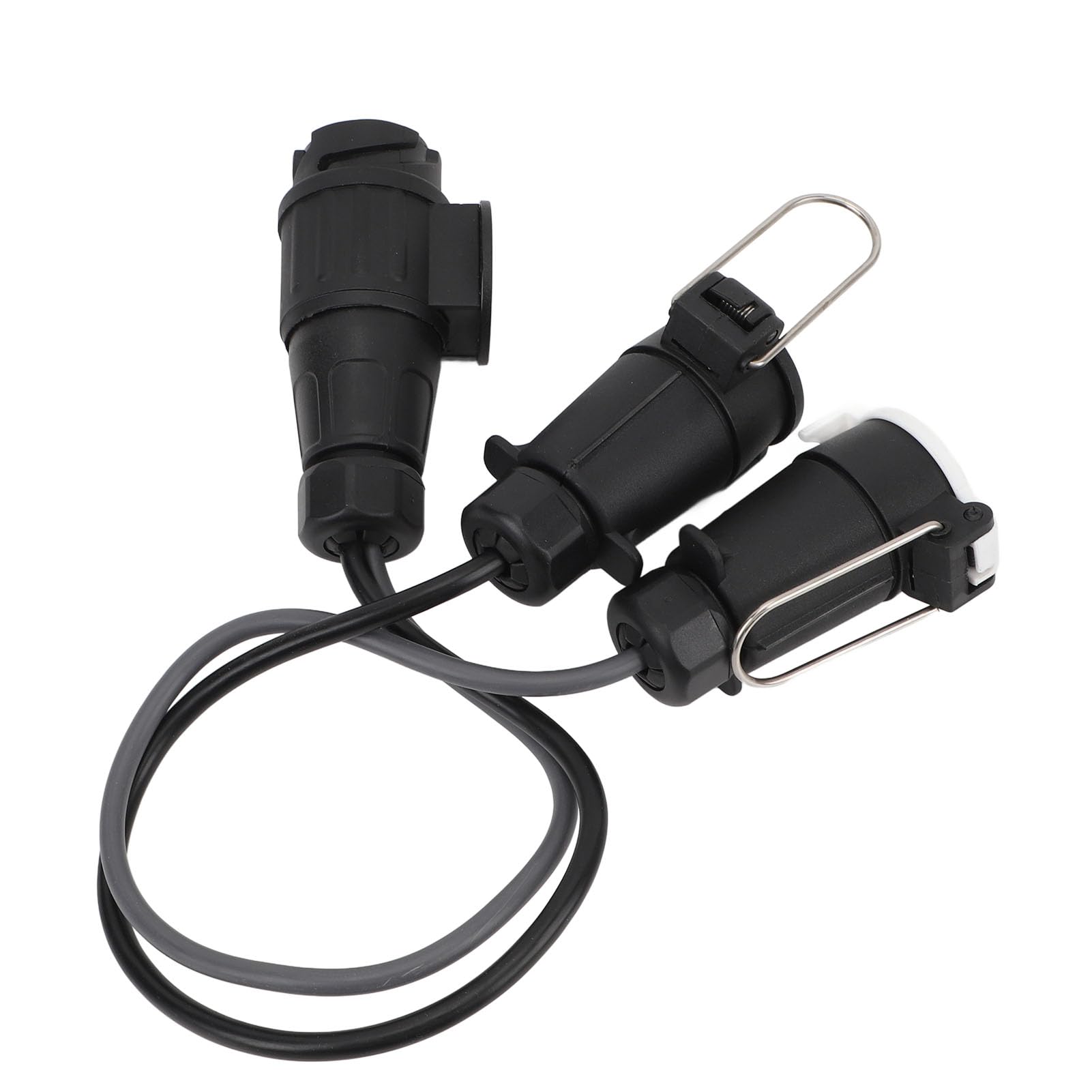 RASTKY 12-V-Anhänger-Adapterstecker, 13-poliger auf 7-poliger Anhängerleuchten-Adapter für Wohnmobile, Wohnmobile und Boote, EU-zu-US-Stecker-Adapter Kompatibel von RASTKY