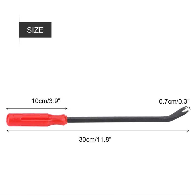 RASTKY 225 Mm Autotürverkleidungs-Clip, Verkleidung, Glasentfernung, Polster-Befestigungswerkzeug, Ergonomischer Griff, 100% Nagelneu, Hergestellt aus Metall, Universelle Passform von RASTKY