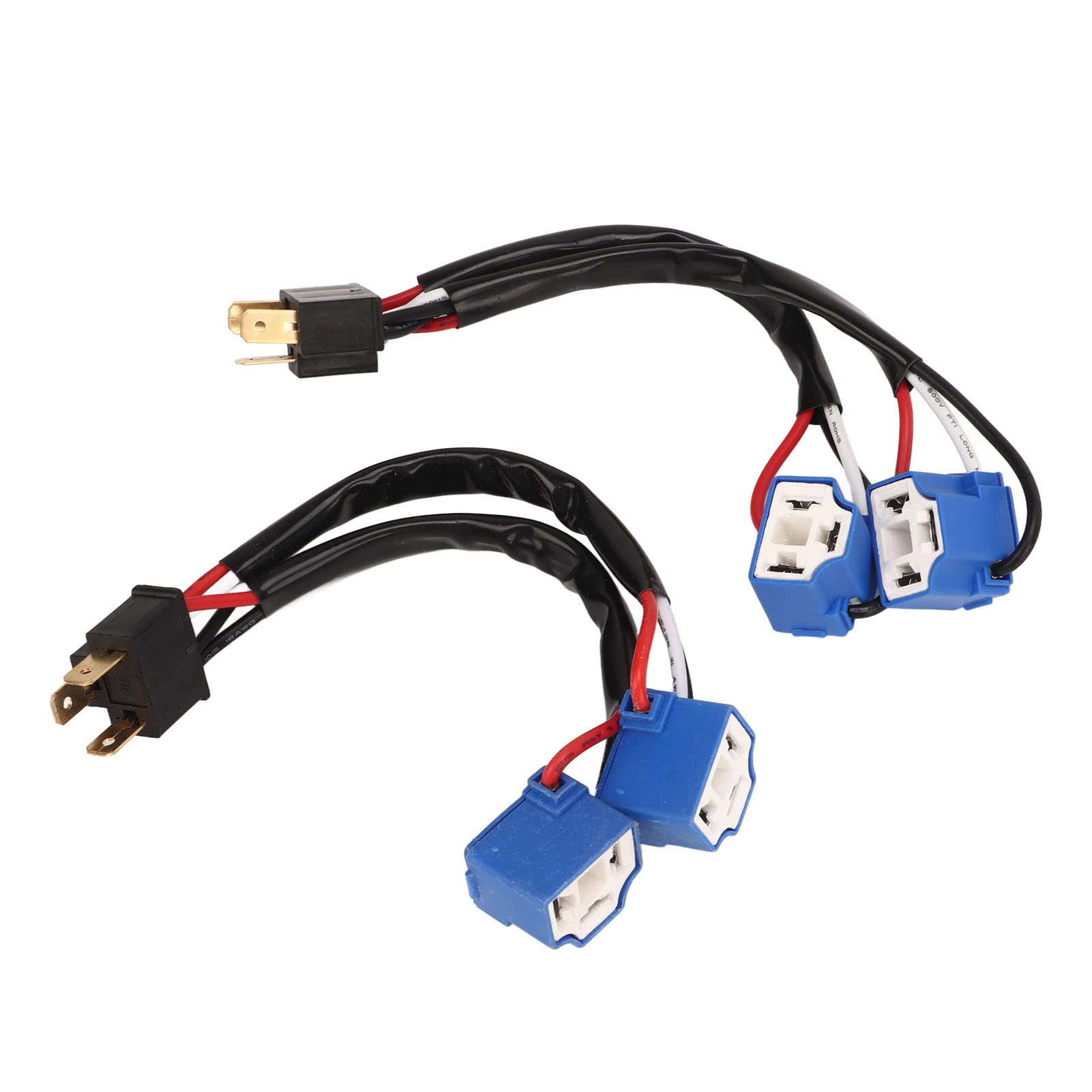 RASTKY H4 9003, Y-förmiges Design, 2-Wege-Splitter, LED-Kabelstecker für LKW-Pickup, Kabelbaumadapter für Scheinwerfer, Professionell Hergestellt, H4 von RASTKY