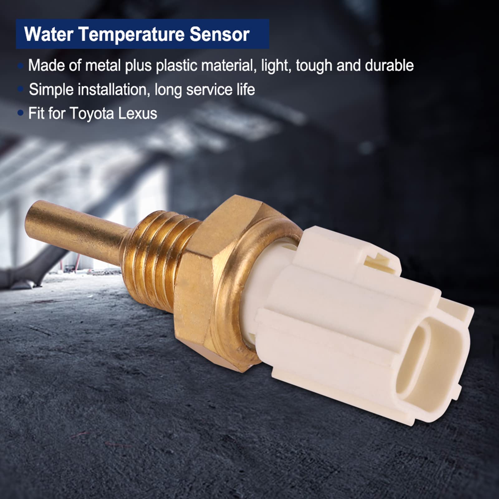 RASTKY Wassertemperatursensor, OEM-Motorkühlmitteltemperatursensorschalter mit Metall + Kunststoffmaterial, für 4Runner 2004–2013, 2005–2015 von RASTKY