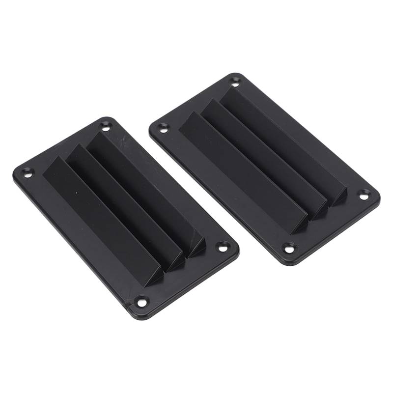 RV Air Vent Louver, Einfache Installation, Upgrade des Einzigartigen Stils, ABS -Material, Badezimmer, Yacht, Bürobelüftungsgrilllauder für Boot (BLACK) von RASTKY