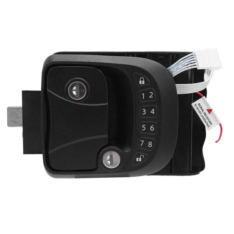 RV Keyless Entry Fernbedienungsschloss für Anhänger, Wohnmobile, Zinklegierung, Tastatur, Türverriegelung, Kompakt, Schwarz (Rechts: 52536-05020) von RASTKY