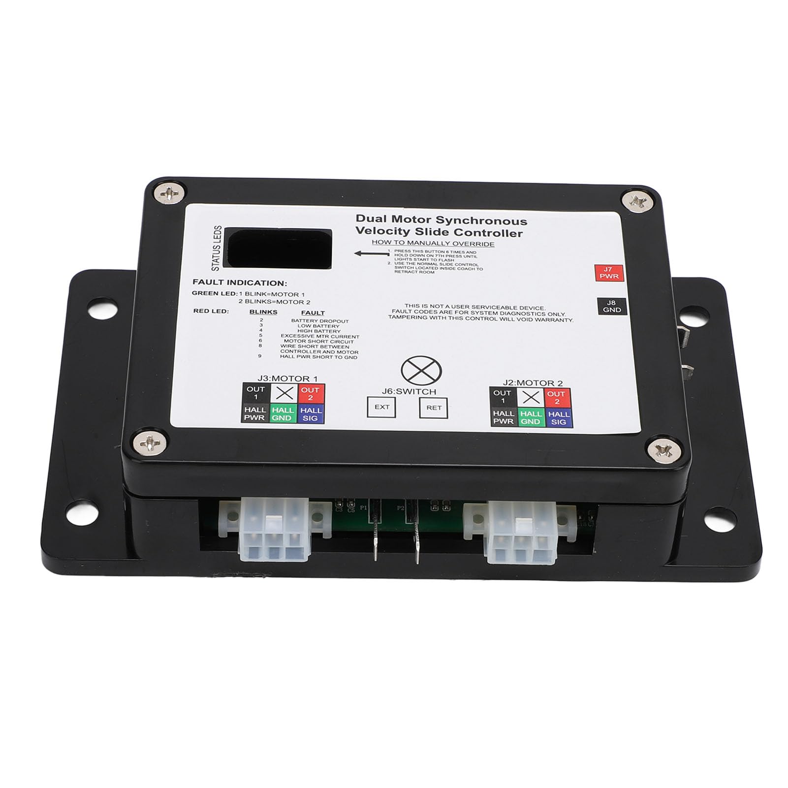 RV -Schiebercontroller 13398 Do Dual Motor Synchronous Geschwindigkeitsrutschen -Controller, Erreicht Hohe Effizienz und Stabilität, Einfache Installation, Anpassung für Lippert von RASTKY