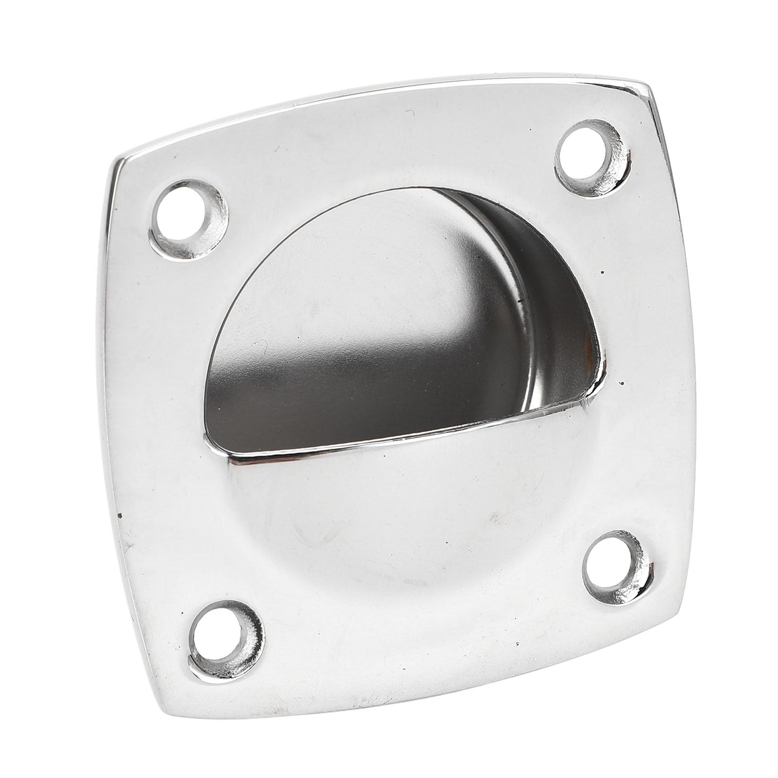 Square Pull Griff Premium Grade 316 Edelstahl Heavy Duty Boat Latch mit Schrauben, für Boote, Yachten, Wohnmobile, 59 X 59 Mm, Silber von RASTKY