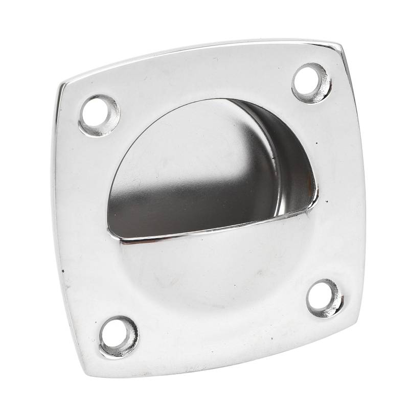 Square Pull Griff Premium Grade 316 Edelstahl Heavy Duty Boat Latch mit Schrauben, für Boote, Yachten, Wohnmobile, 59 X 59 Mm, Silber von RASTKY