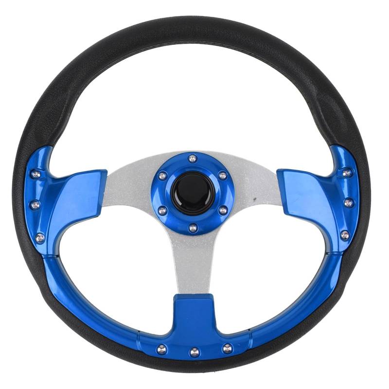 Universal Racing Lenkrad Upgrade Racing Style PU Aluminium 6-Loch-Lenkrad für Fahrzeugmodifikationen (BLUE) von RASTKY