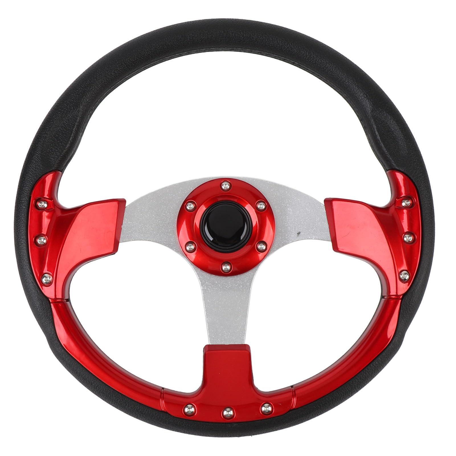 Universal Racing Lenkrad Upgrade Racing Style PU Aluminium 6-Loch-Lenkrad für Fahrzeugmodifikationen (Rot) von RASTKY