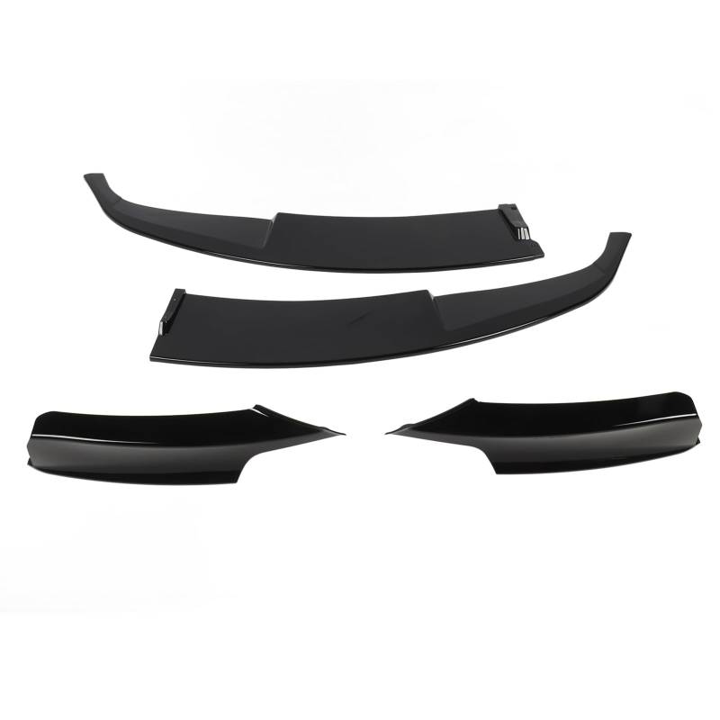 Vordere Stoßfänger Lippenspoiler Helles Schwarz, ABS-Material, Verbesserung des Fahrzeugs und Stabilität, für 3er F30 F31 M-Sport 2013-2019, Einfache Installation von RASTKY