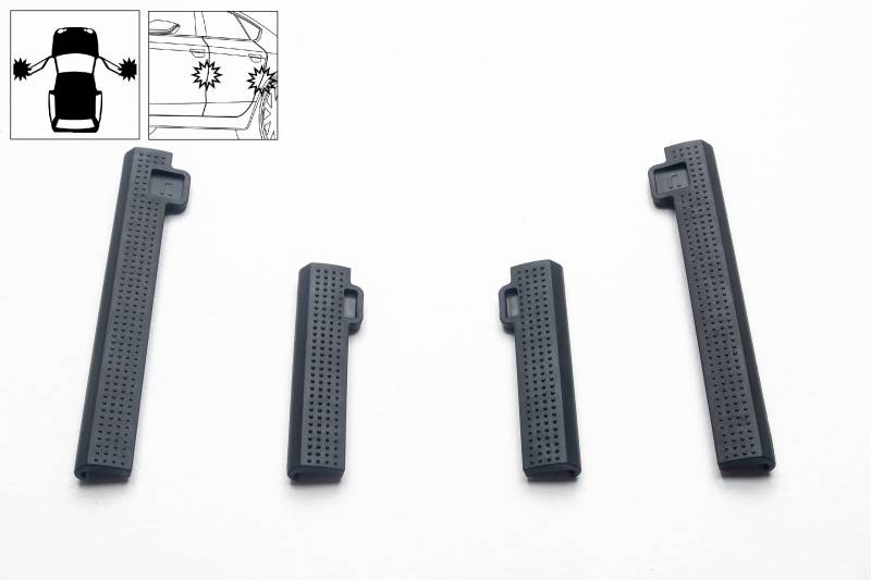 rati Door Protector 4er Set hochwertiger Türkantenschutz/Auto Türschutz/Türkantenschoner Aufkleber/Autotür Kantenschutz von rati