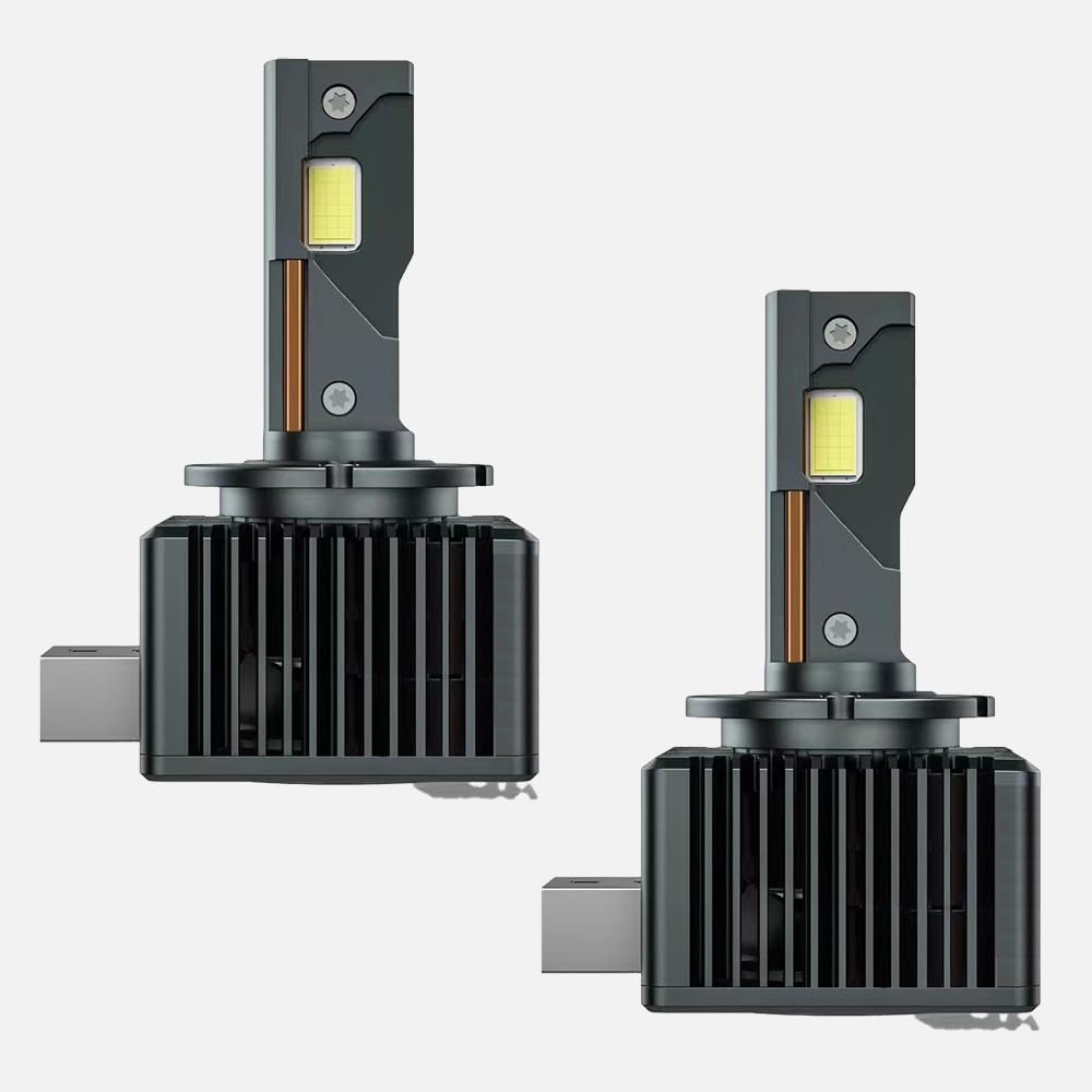 D1s Xenon Brenner,D1s Led,Auto-LED-Scheinwerfer,Xenon-Scheinwerferbirne,Weißes Superhelles Licht,11000LM, 6000K, 120W,CSP4575,Ersatz-Kit(Paar),Geeignet Für Fahrzeuge Mit Glühlampe D1S/R von RATSTONE