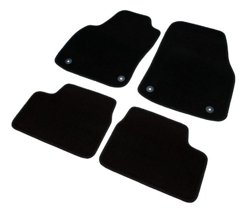 RAU AMCAS0216 Tapis de sol Fait sur mesure "CALYPSO noir" pour Avensis arriÃƒ¨re liftback voiture Ãƒ 5 portes Ãƒ partir de 01/2009 avec fixations pour le cÃƒ´tÃƒ© du conducteur von RAU