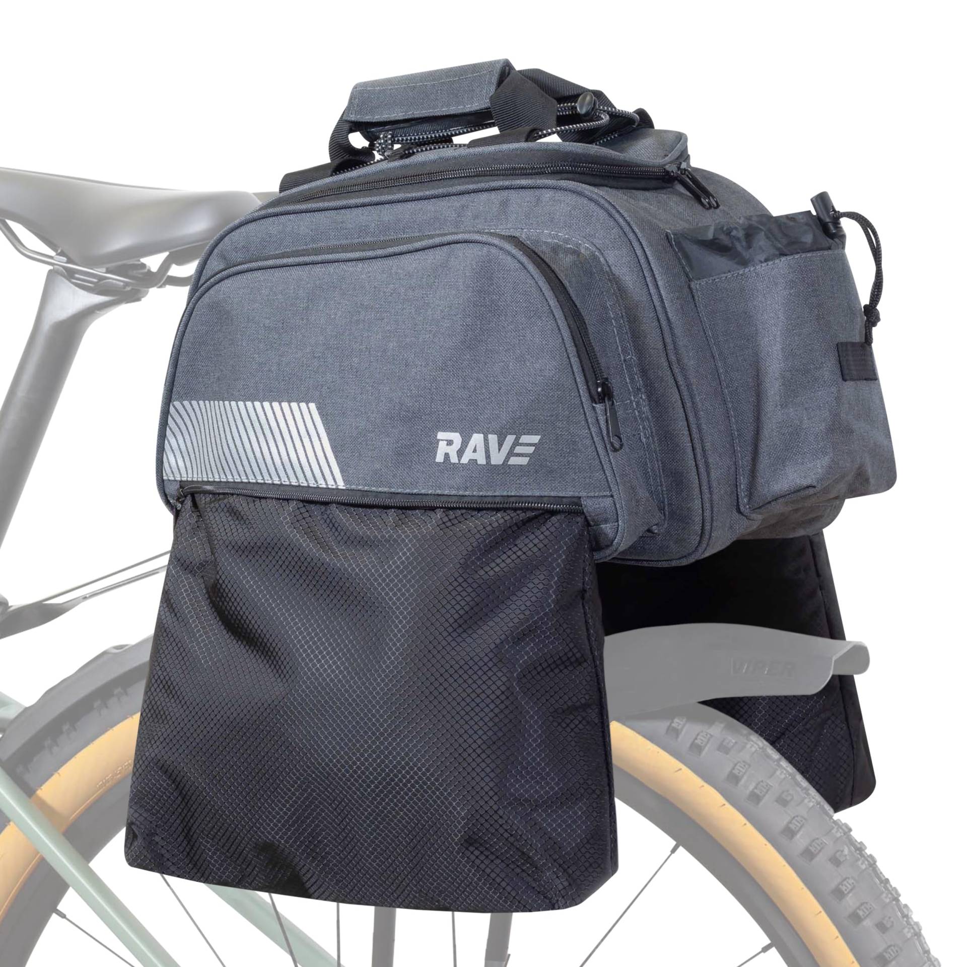 RAVE Gepäckträgertasche Fahrradtasche Kühltasche 8 Liter & 2 Außentaschen je 6 Liter | Fahrradtasche, Fahrradtaschen für Gepäckträger, Fahrradtasche Gepäckträger von RAVE