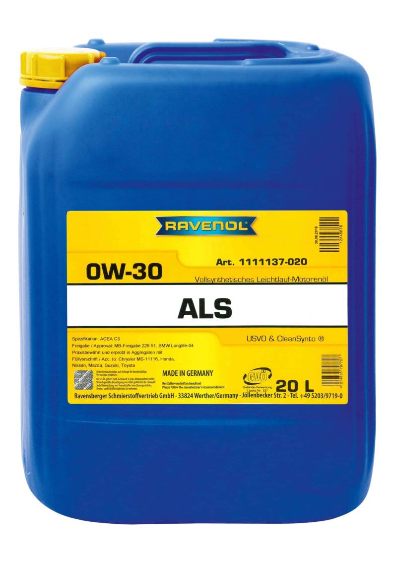 RAVENOL Arctic Low SAPS ALS SAE 0W-30 von RAVENOL