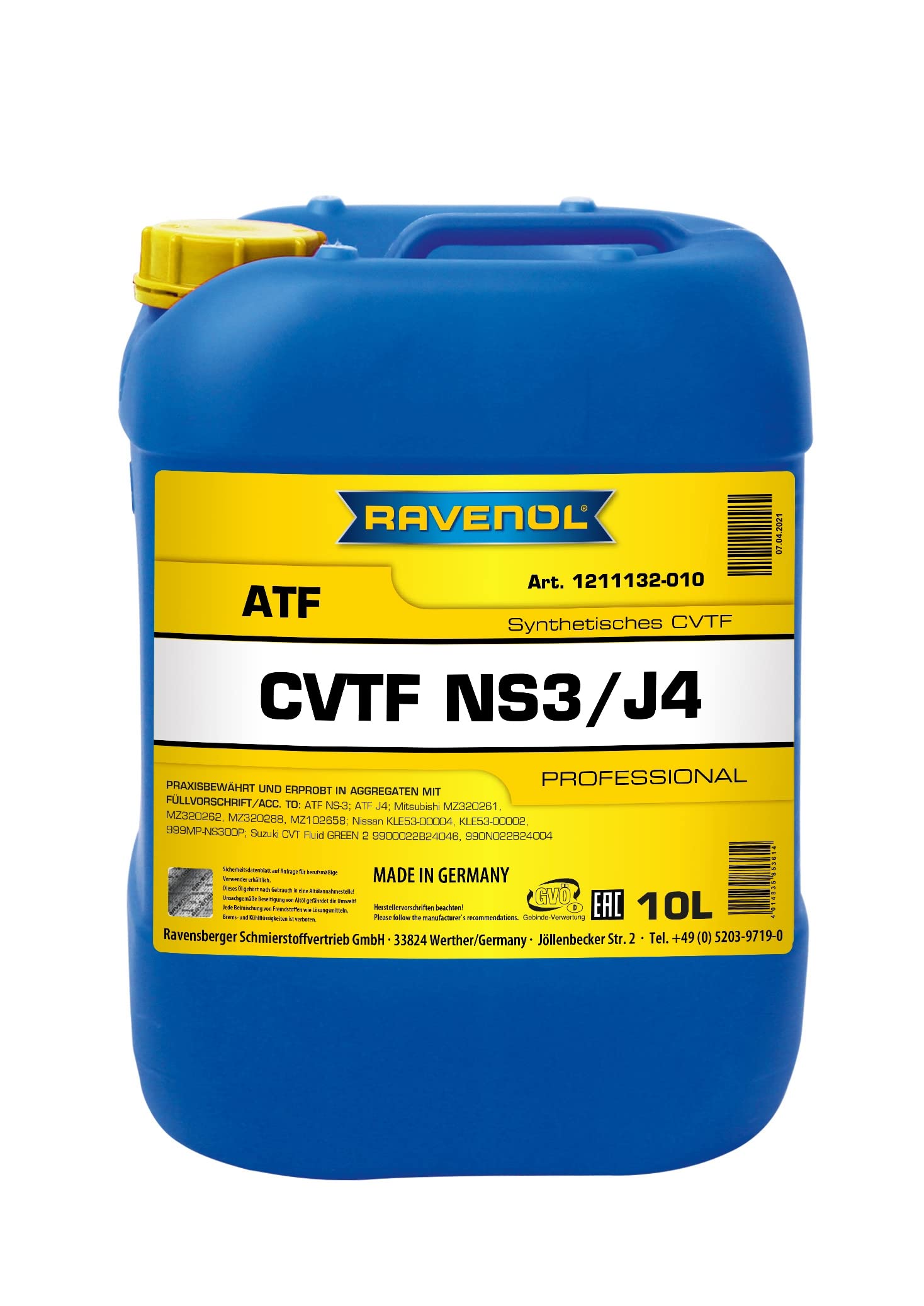 RAVENOL CVTF NS3/J4 Fluid von RAVENOL