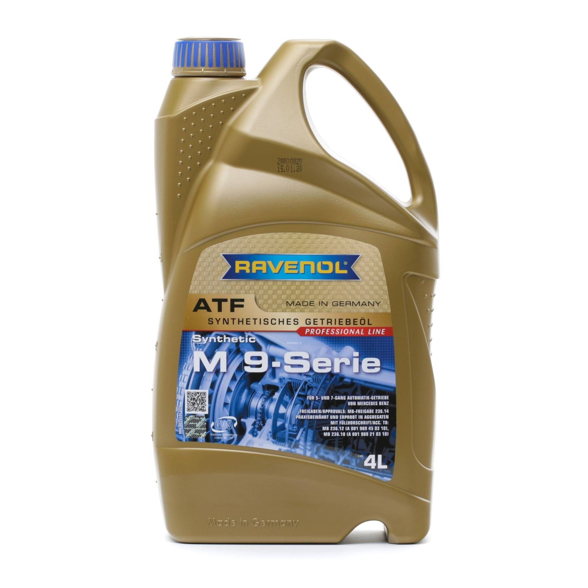 RAVENOL Automatikgetriebeöl MERCEDES-BENZ,JAGUAR,CHRYSLER 1211108-004-01-999 von Ravenol