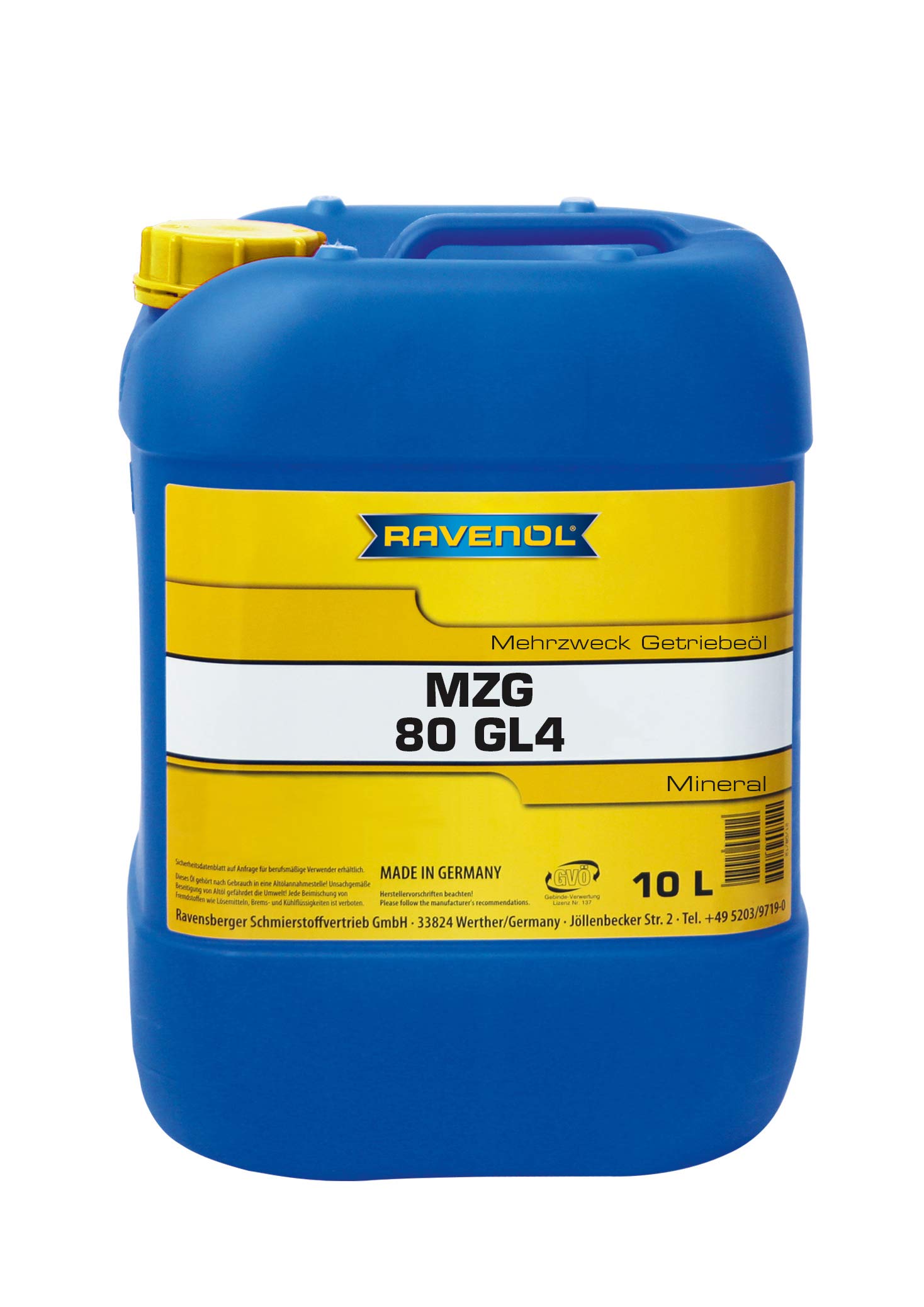 RAVENOL Getriebeoel MZG SAE 80 GL-4 von RAVENOL