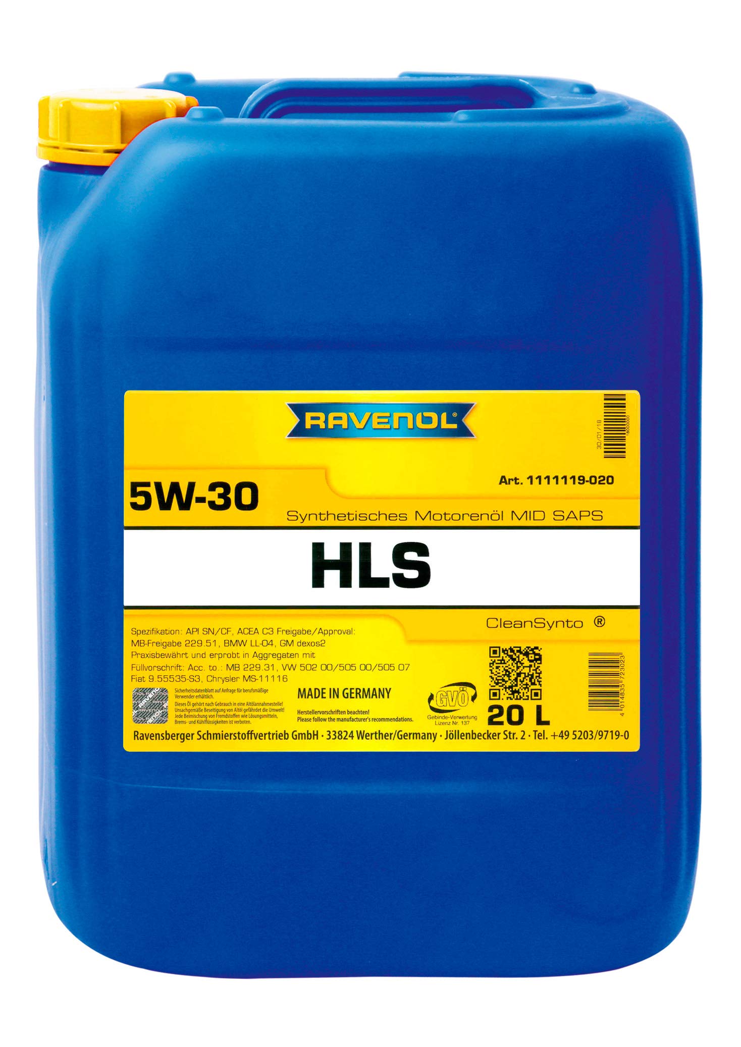 RAVENOL HLS SAE 5W-30 von RAVENOL