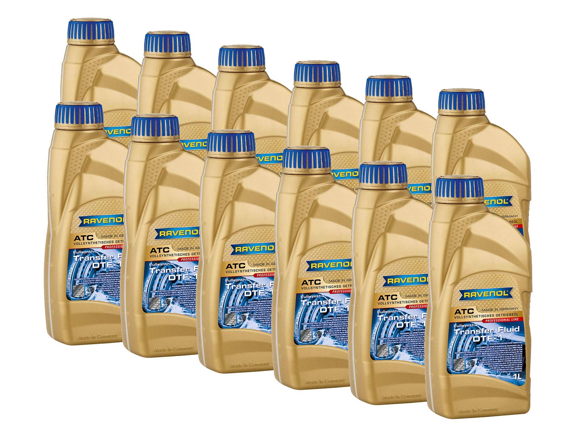 RAVENOL J1C1125-12 Transferkoffer Fluid TF-0870 – vollsynthetisch (12 Stück) von RAVENOL