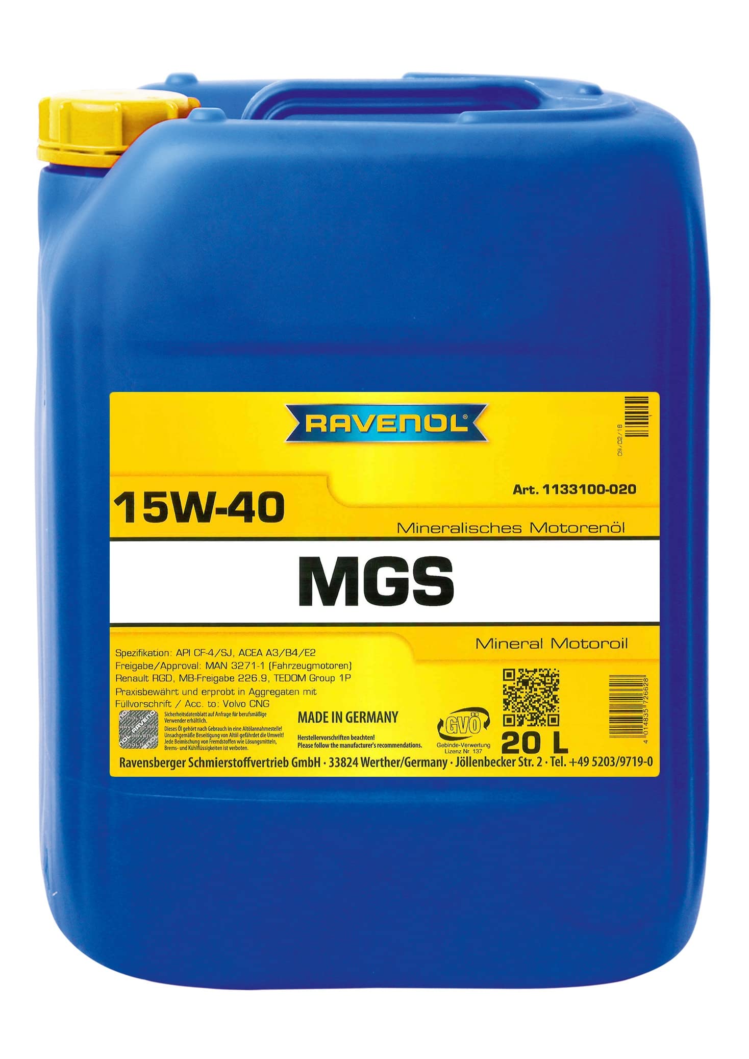 RAVENOL MGS SAE 15W-40 von RAVENOL