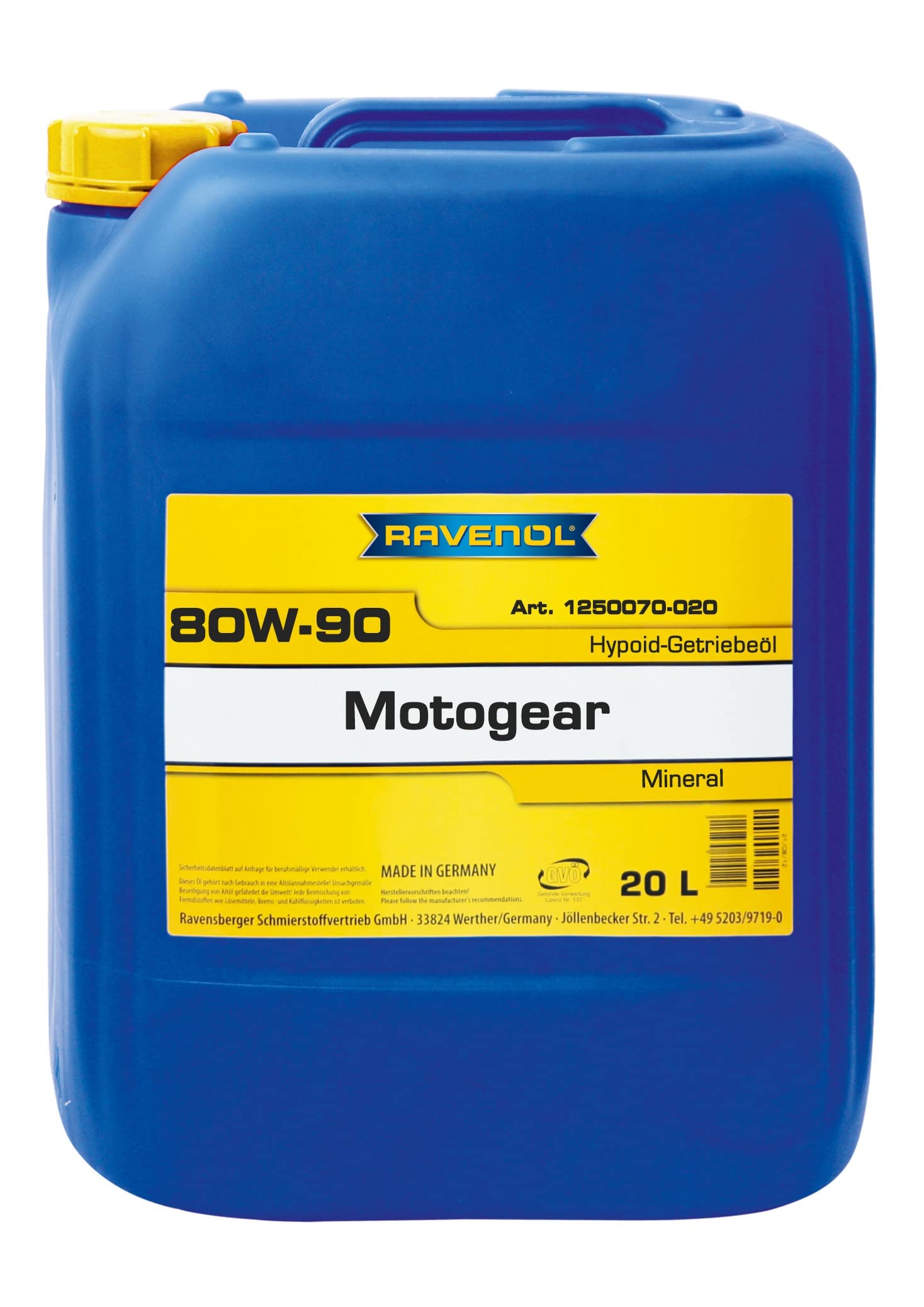 RAVENOL MOTOGEAR SAE 80W-90 GL-5 von RAVENOL