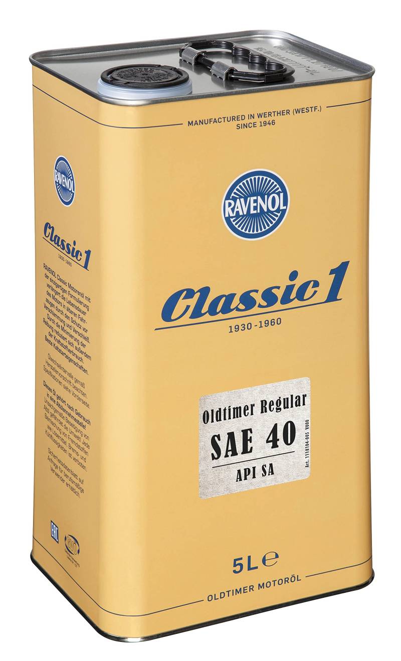 RAVENOL Oldtimer Regular SAE 40 API SA von RAVENOL