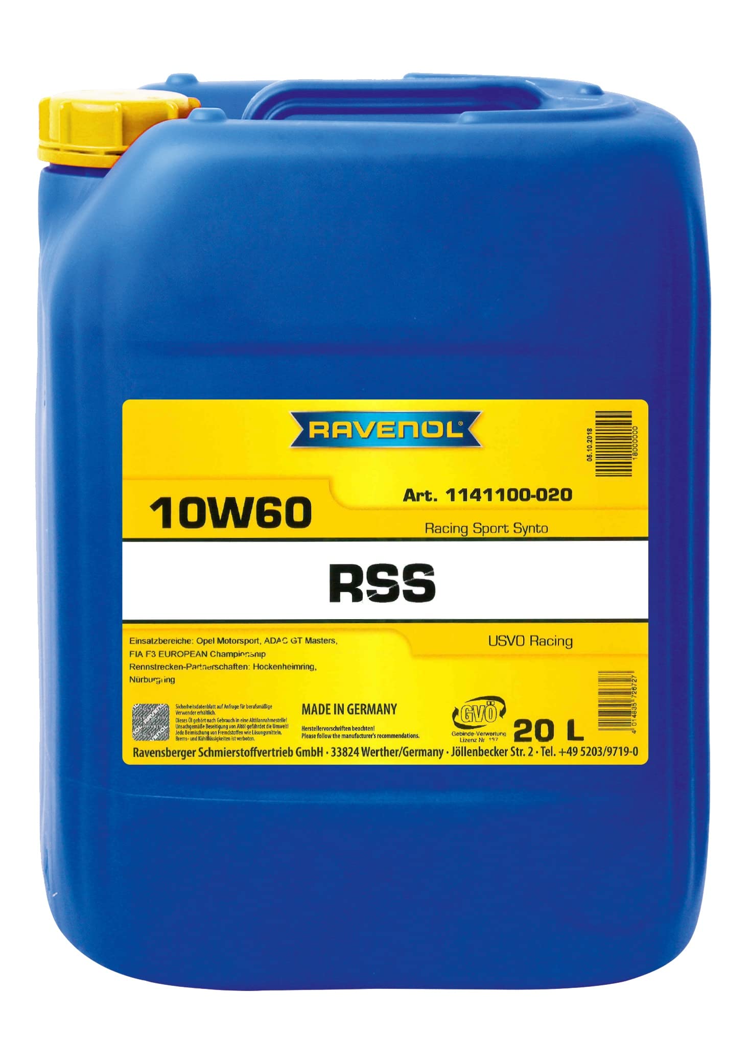 RAVENOL RSS SAE 10W-60 von RAVENOL