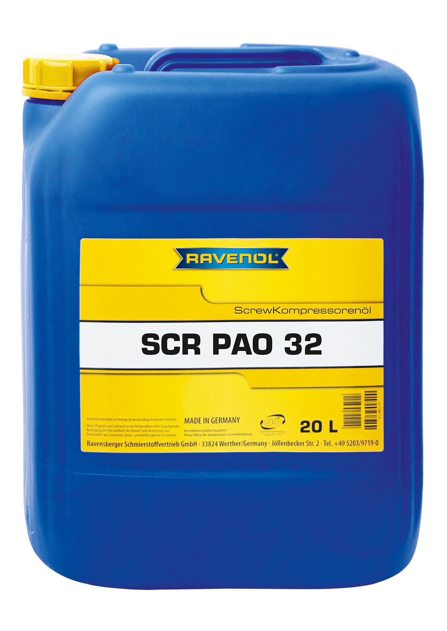 RAVENOL SCR PAO 32 Screw Kompressorenoel von RAVENOL