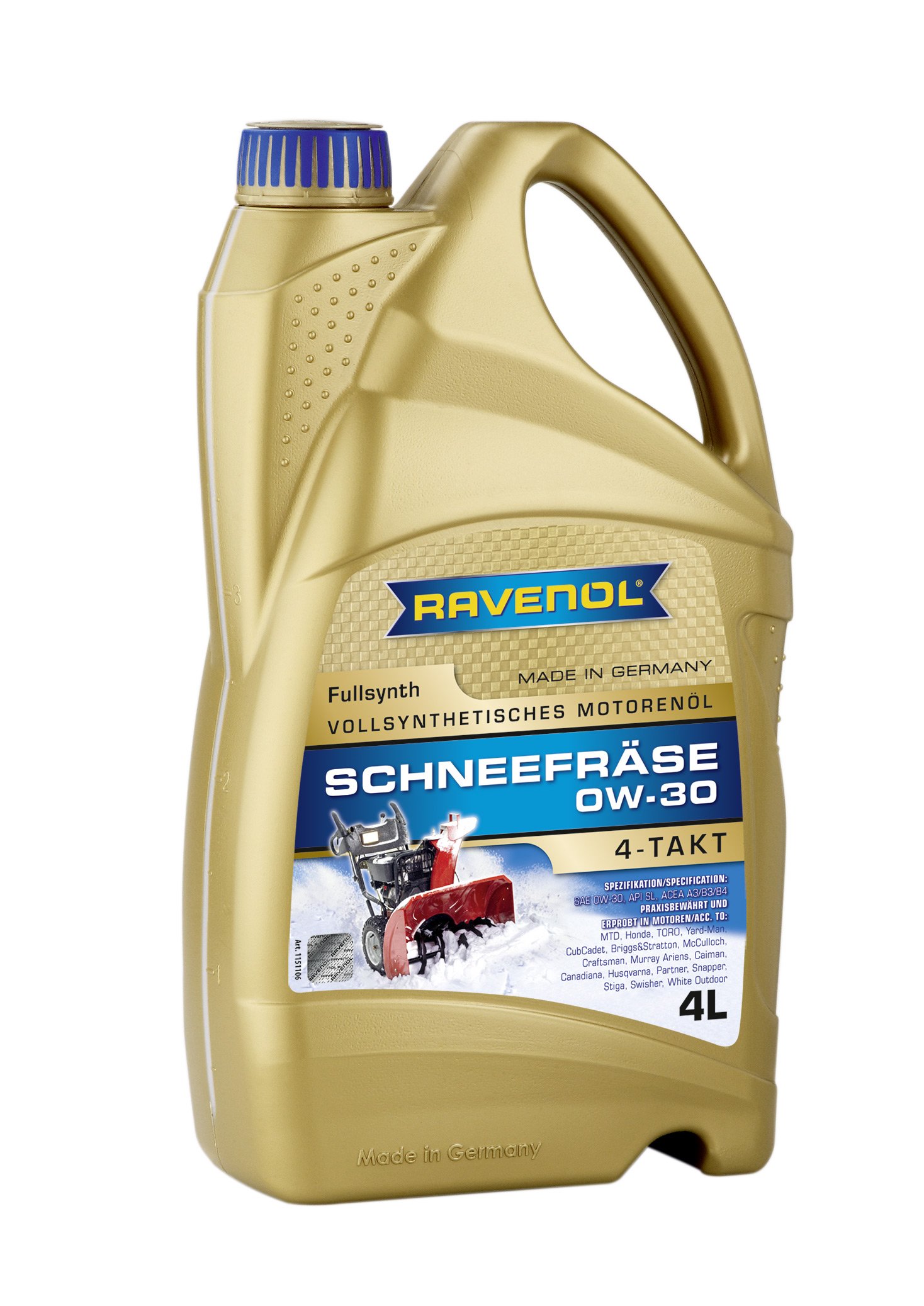 RAVENOL Schneefräse 4-Takt 0W-30 von RAVENOL