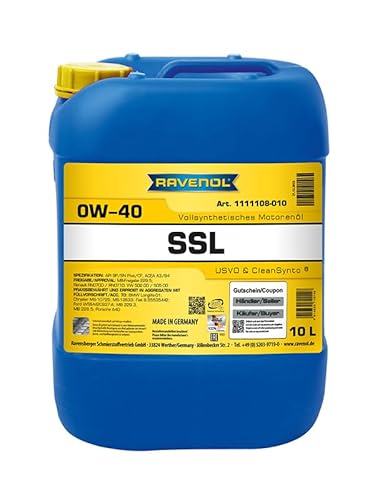 RAVENOL Super Synthetik Öl SSL SAE 0W-40 von RAVENOL