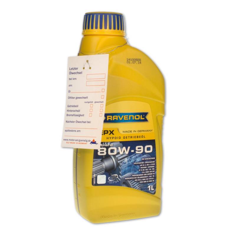 Ravenol Getriebeoel EPX SAE 80W-90 GL5 von RAVENOL