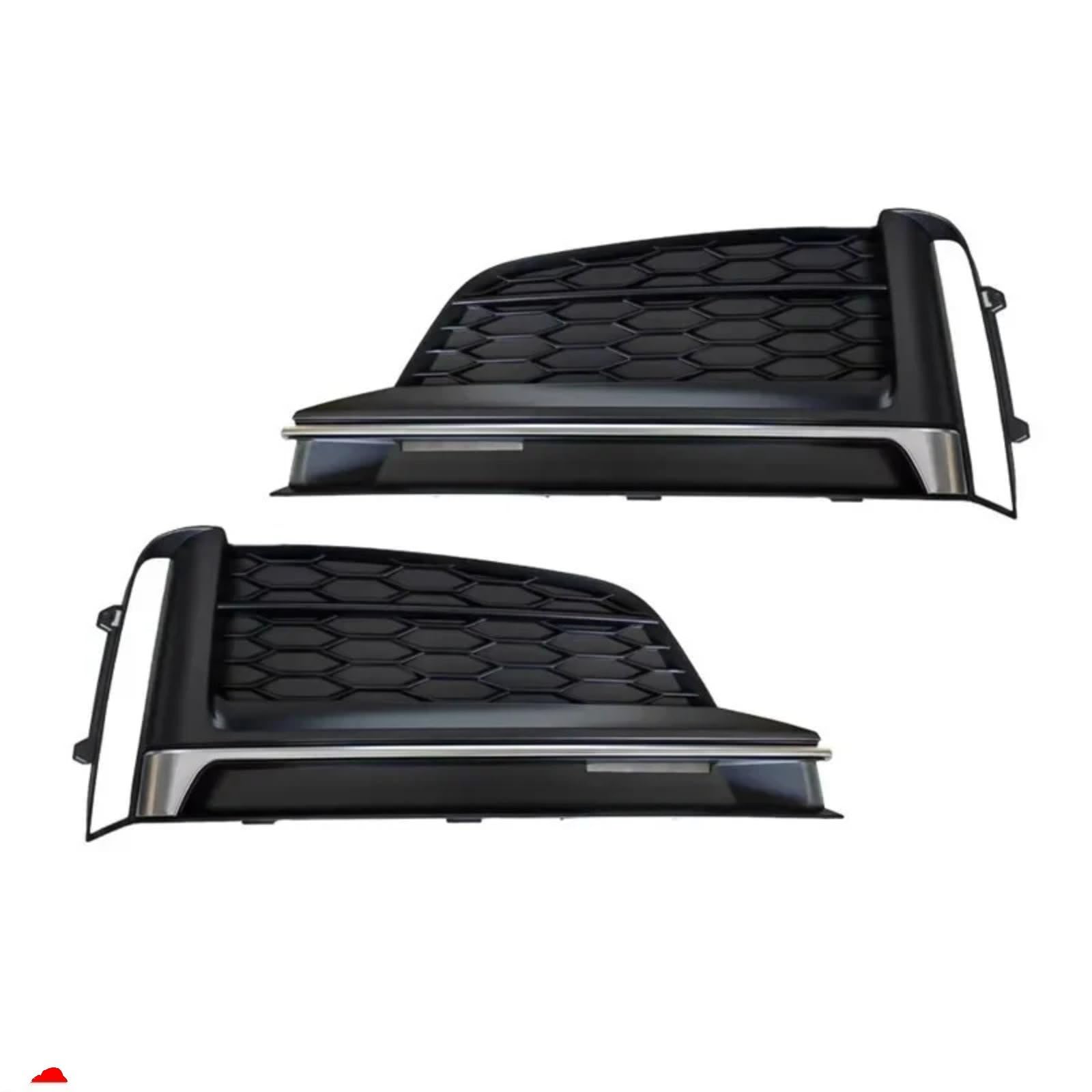 Auto Nebelscheinwerfer Gitter Kompatibel Mit A5 Sport 2017 2018 2019, Auto-Frontstoßstangengrill, Nebelscheinwerfer-Abdeckungsrahmen, Auto-Nebelscheinwerfer-Abdeckungsgitter(2PCS left and right) von RAVTAKL