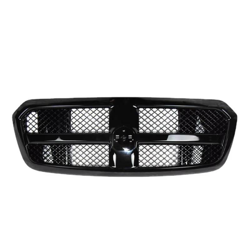 Front Grill Kompatibel Mit Dodge Für RAM 1500 2014 2015 2016 2017, Auto-Renngrills, Netzgitter-Grills, Glänzendes Schwarz, Frontstoßstangengrill, Autozubehör von RAVTAKL