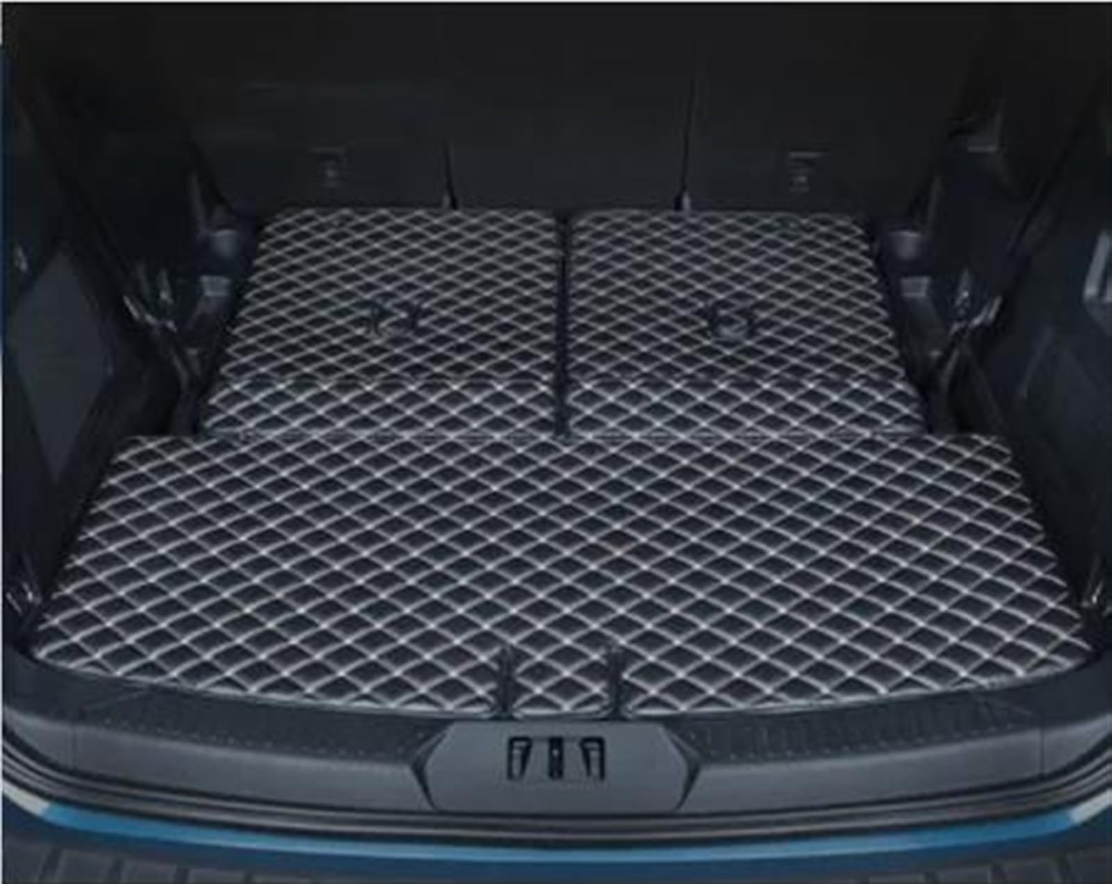 Kompatibel Mit Ford Für Explorer 2020 2021, Autozubehör, Kofferraummatten, Schutz, PU-Matte, Catpet-Innenabdeckung, Teil, Auto-Styling Auto Kofferraummatten(color1) von RAVTAKL