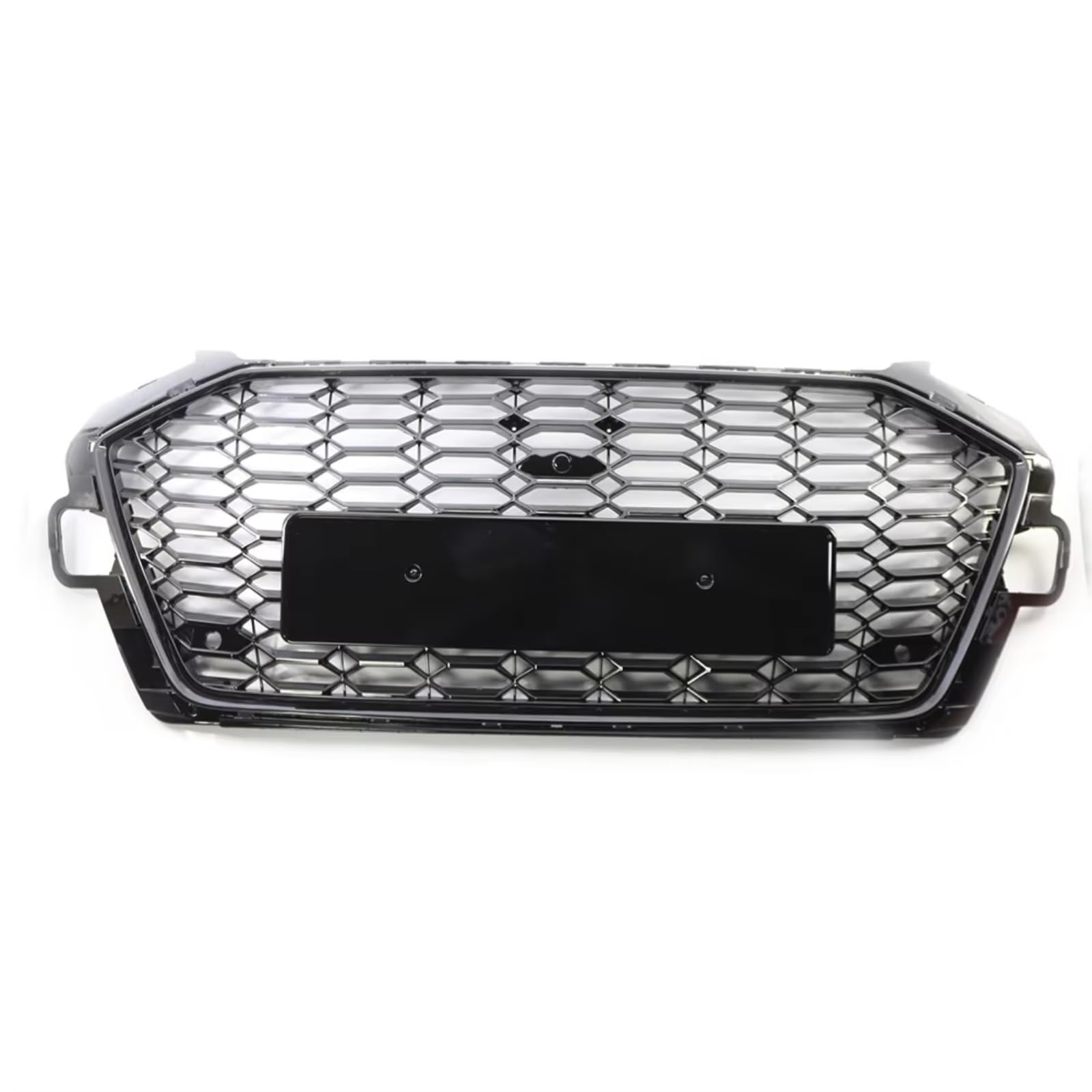 RAVTAKL Front Grill Kompatibel Mit A4 B9.5 S4 2020 2021 2022 Auto Glänzend Schwarz Auto Wabenstil Kühlergrill Frontstoßstange Mesh Girll Hood Kühler Racing Grille von RAVTAKL