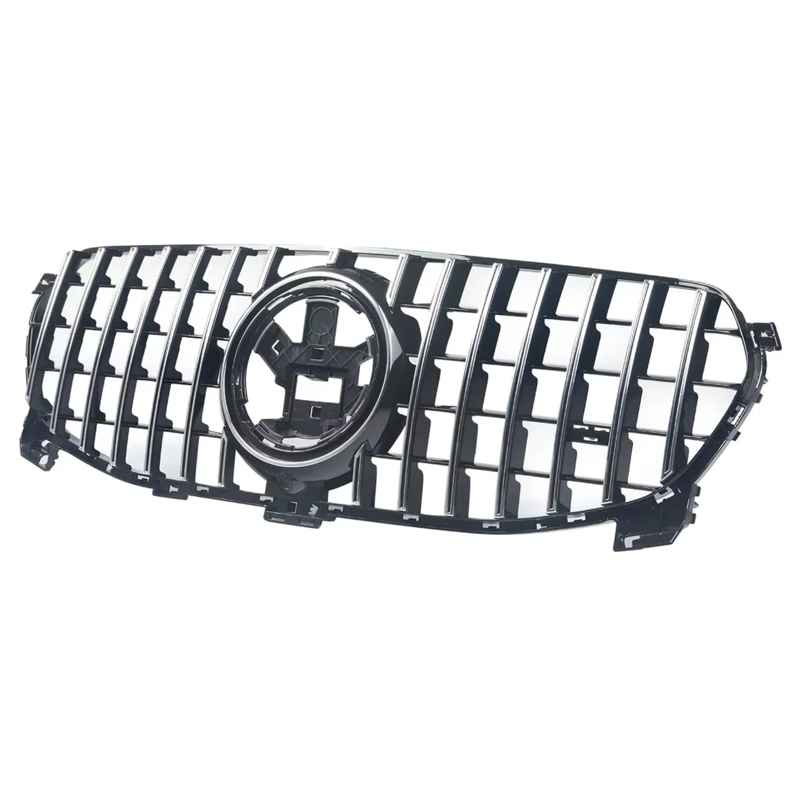 RAVTAKL Front Grill Kompatibel Mit Benz Für C167 X167 W167 GLE350 300d 450 2020 2021 2022 Autozubehör Frontstoßstangengrill Haube Netzgitter Renngitter(Chrome Black) von RAVTAKL