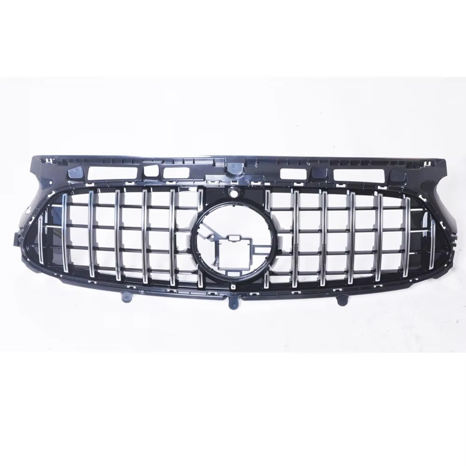 RAVTAKL Front Grill Kompatibel Mit Benz Für H247 GLA220 GLA250 GLA35 GLA45 GLA-Klasse 2020 2021 2022 2023 Auto-Frontgrill, Obere Stoßstangenhaube, Netzgrill(Silver) von RAVTAKL