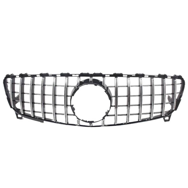 RAVTAKL Front Grill Kompatibel Mit Benz Für W176 A-Klasse 2016 2017 2018 Frontstoßstangengrill, Frontstoßstangenhaube, Kühlergrill, Sportgrill, Autozubehör(Silver) von RAVTAKL