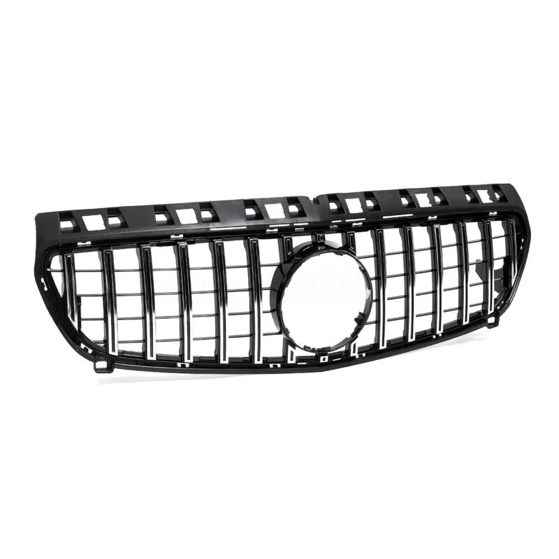 RAVTAKL Front Grill Kompatibel Mit Benz Für W176 A-Klasse A180 A200 A250 A45 Für AMG 2013 2014 2015. Auto-Frontgrill, Obere Stoßstangenhaube, Netzgitter, Autozubehör(Silver) von RAVTAKL