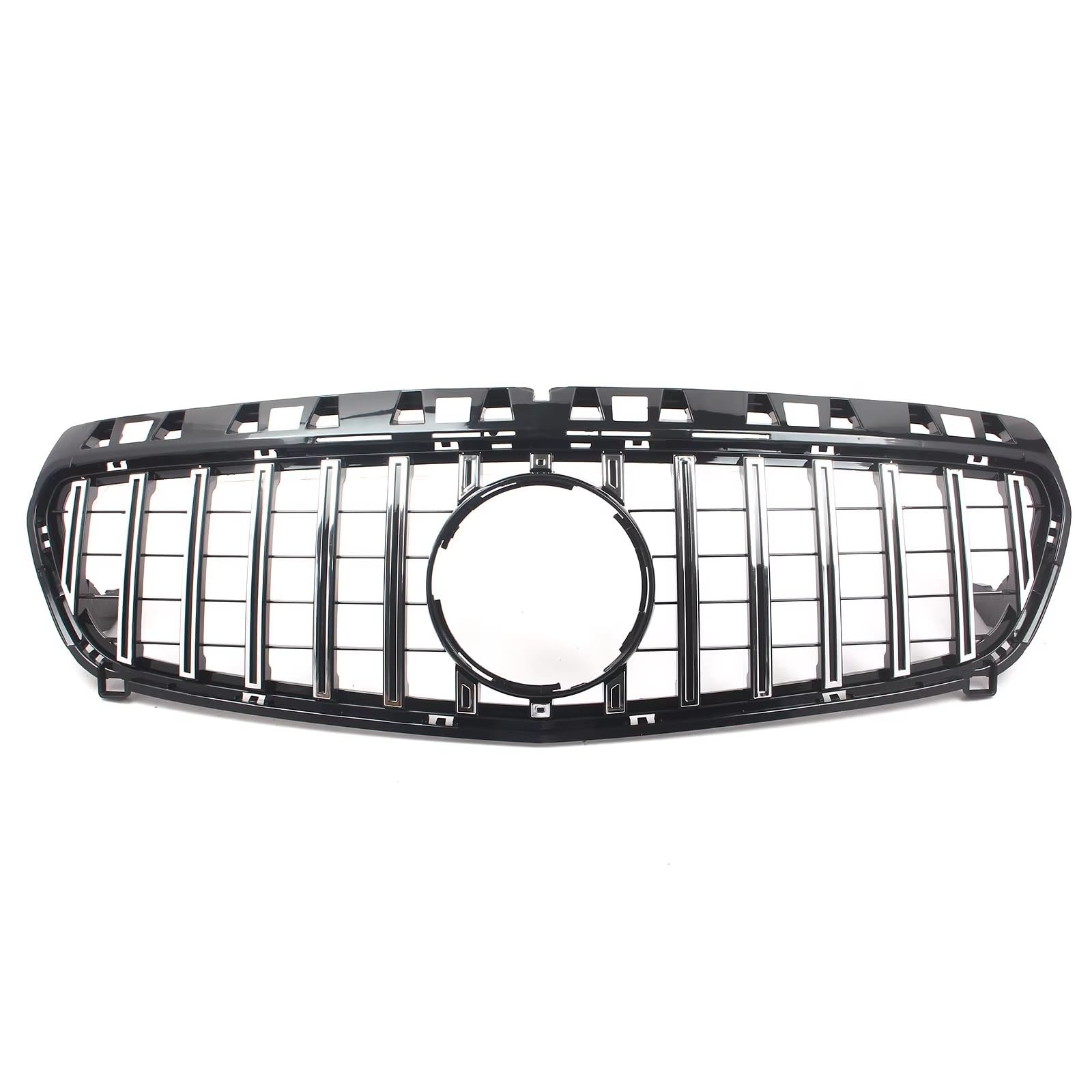 RAVTAKL Front Grill Kompatibel Mit Benz Für W176 A180 A200 A250 A-Klasse 2013 2014 2015, Auto-Diamant-Stil-Grill, Frontstoßstange, Kühlergrill, Kühlergrill(Silver,B) von RAVTAKL