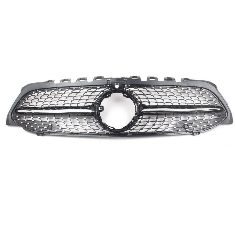 RAVTAKL Front Grill Kompatibel Mit Benz Für W177 A-Klasse 2019 2020 2021 2022 Auto-Frontgrill Autozubehör Mit Kameraloch Frontstoßstangengrill Renngrill(Black) von RAVTAKL