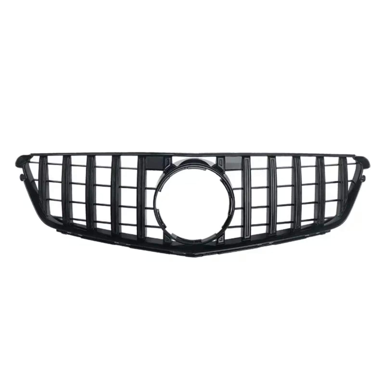 RAVTAKL Front Grill Kompatibel Mit Benz Für W204 C-Klasse 2007–2014 Für C180 C200 C250 C300 C350. Auto-Frontstoßstangengitter Im Diamant-Stil, Racing-Grill-Ersatz(Black,GT) von RAVTAKL